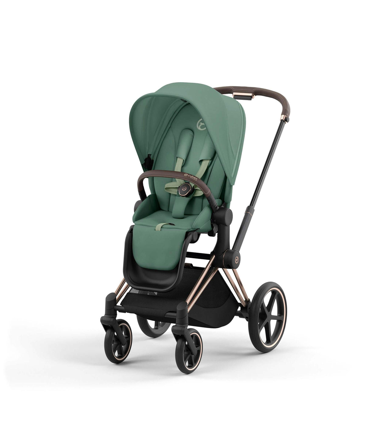 Cybex Priam Pushchair Leaf Green Rose Gold Mamas Papas IE
