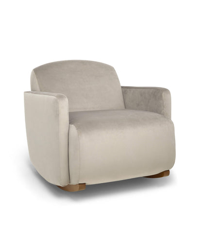 Royton Nursing Chair - Stone Velvet