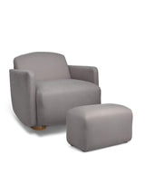 Royton Nursing Chair Set in Soft Weave - Grey