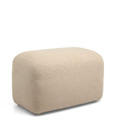 Royton Footstool in Boucle - Oatmeal