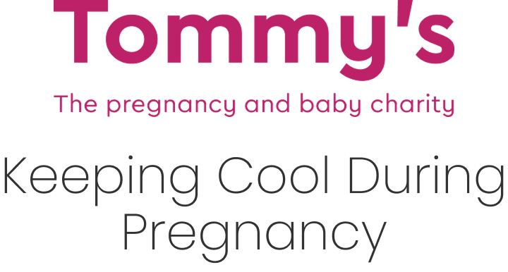 Logo of Tommy's, a pregnancy and baby charity.

Below is the video title text about keeping cool during pregnancy.