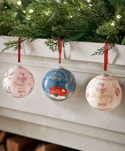 Glass Bauble 2026 - Neutral