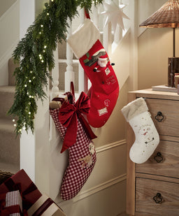 Small Stocking - White Emb 2026