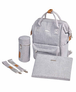 Bababing! Bababing Mani Changing Backpack - Grey Marl