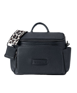 Bababing! Changing Bags Bababing Isla Cross Body Vegan Leather Daypac - Black