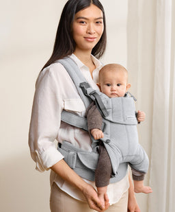 BabyBjorn Baby Carriers BabyBjörn Baby Carrier Harmony Woven Melange - Light Grey