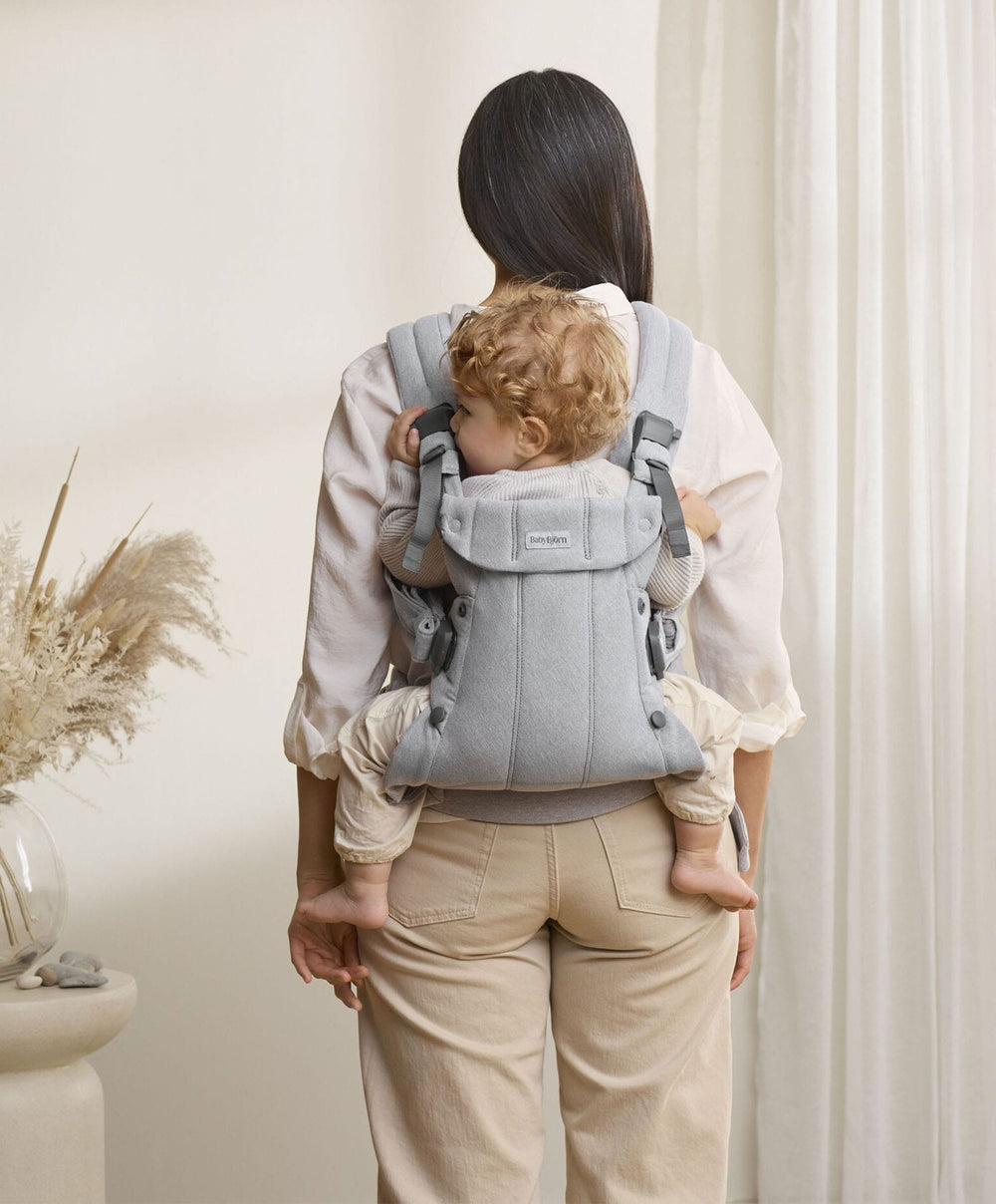 BabyBjorn Baby Carriers BabyBjörn Baby Carrier Harmony Woven Melange - Light Grey