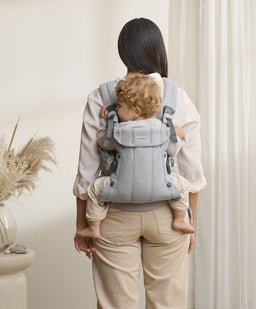 BabyBjorn Baby Carriers BabyBjörn Baby Carrier Harmony Woven Melange - Light Grey