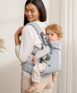 BabyBjorn Baby Carriers BabyBjörn Baby Carrier Harmony Woven Melange - Light Grey