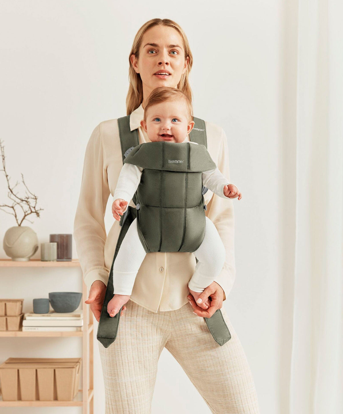 BabyBjörn Baby Carrier Mini - Dark Green – Mamas & Papas IE