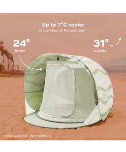Babymoov Outdoor Play Babymoov Moov & Protect XL Anti UV Refreshing Tent - Green Lagoon