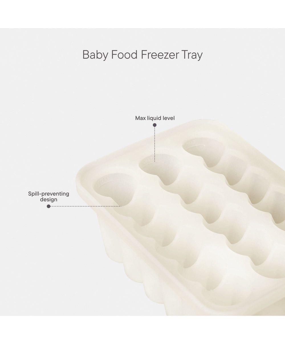 Bibs World Baby Weaning BIBS Baby Feeder &amp; Tray Bundle - Ivory