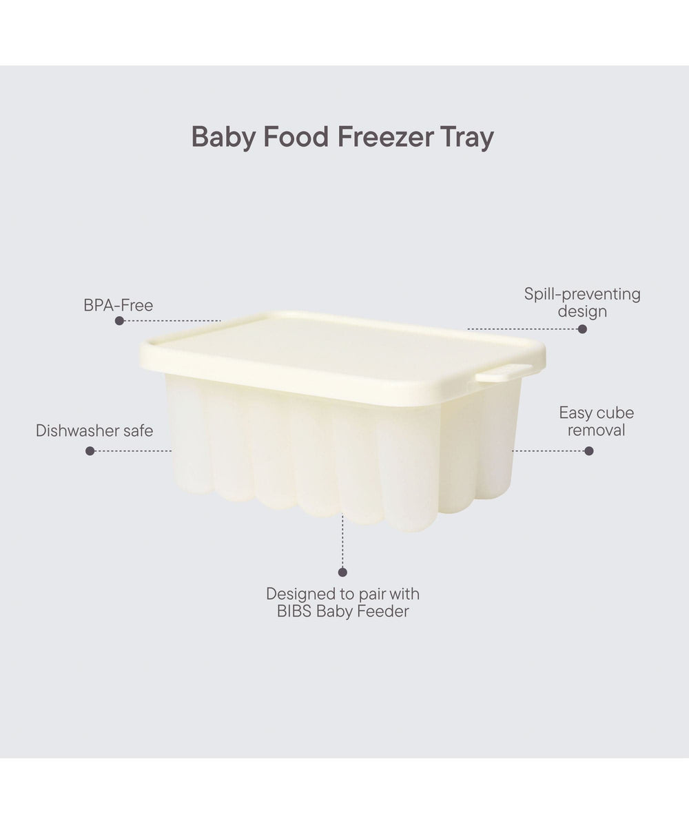 Bibs World Baby Weaning BIBS Baby Feeder &amp; Tray Bundle - Ivory
