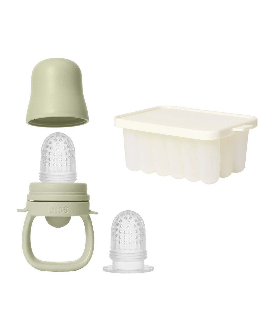 Bibs World Baby Weaning BIBS Baby Feeder &amp; Tray Bundle - Sage