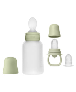 Bibs World Baby Weaning BIBS Spoon Feeder & Purree Feeder Bundle - Sage
