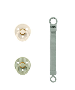 Bibs World BIBS Pacifier & Loop Clip Gift Set - Sage