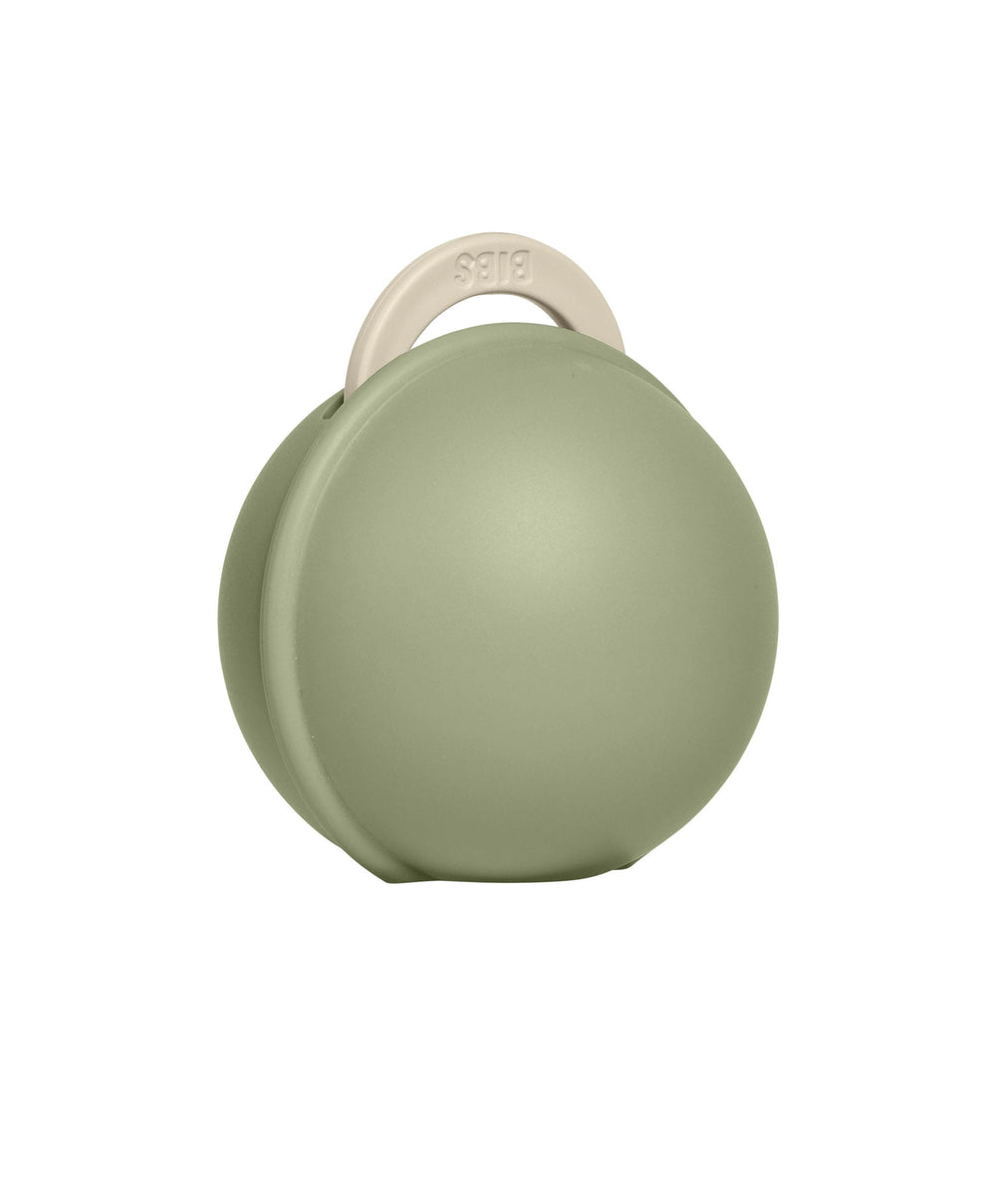 Bibs World Soothers BIBS Colour Pacifier Round Latex Size 1 Ivory &amp; Pacifier Case Mini - Sage