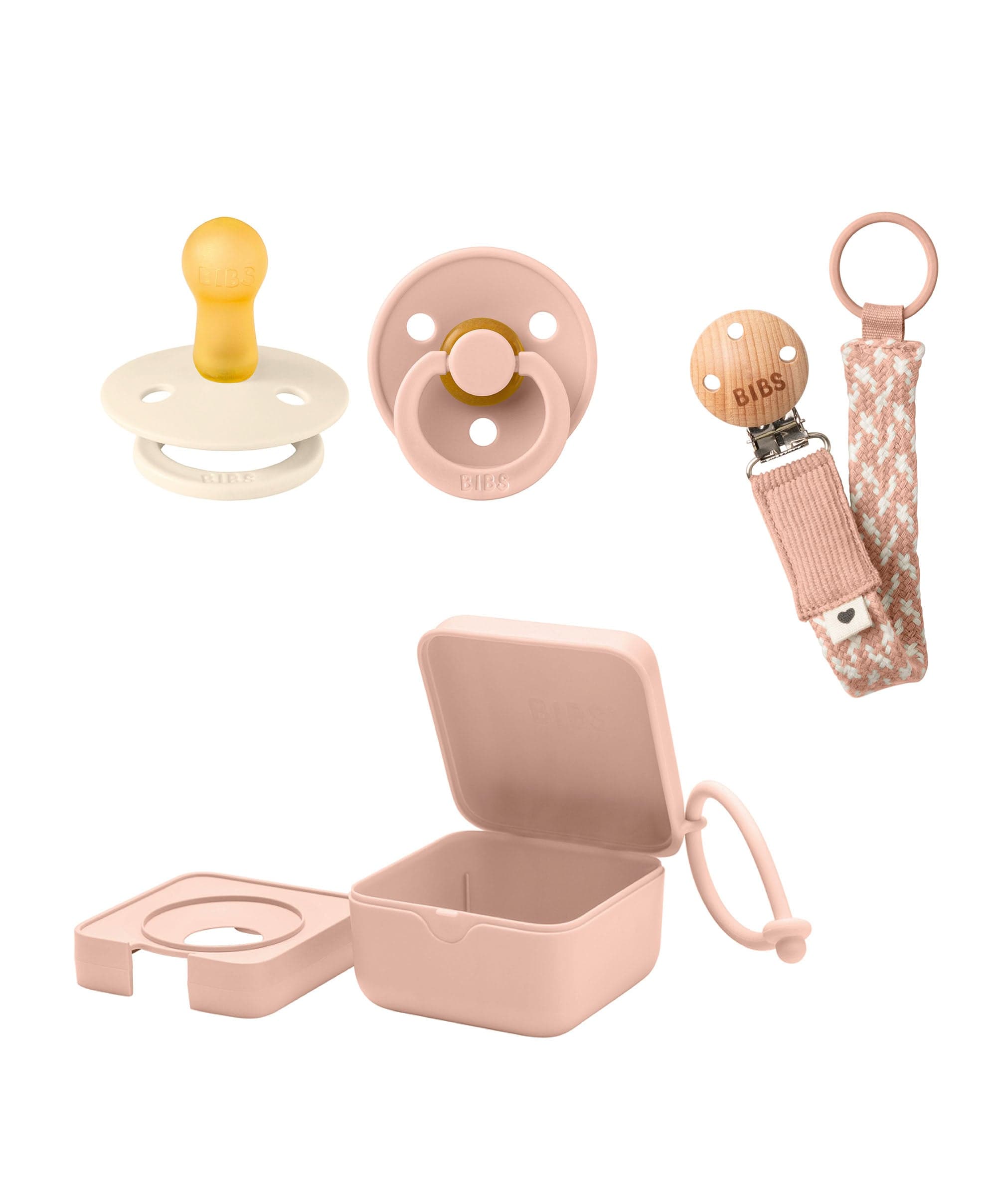 BIBS Dummies Bundle Size (3 Pieces) – Blush – Mamas Papas IE