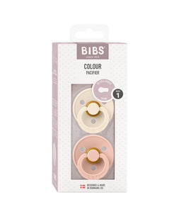 Bibs World Soothers BIBS Dummies Bundle Size 1 (3 Pieces) – Blush/Ivory/Vanilla