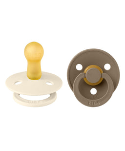 Bibs World Soothers BIBS Dummies Bundle Size 1 (3 Pieces) – Dark Oak/Ivory