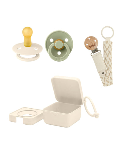 Bibs World Soothers BIBS Dummies Bundle Size 1 (3 Pieces) – Sage/Ivory/Vanilla