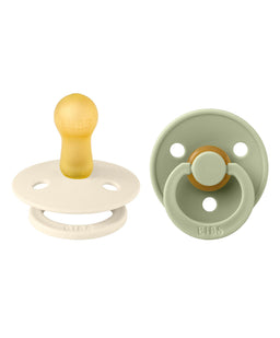 Bibs World Soothers BIBS Dummies Bundle Size 1 (3 Pieces) – Sage/Ivory/Vanilla