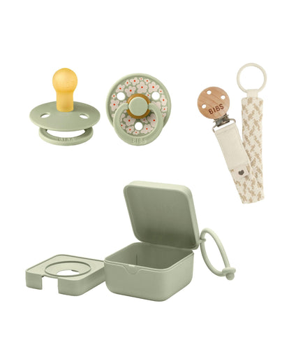 Bibs World Soothers BIBS Dummies Bundles (3 Pieces) – Ivory/Jasmine Sage