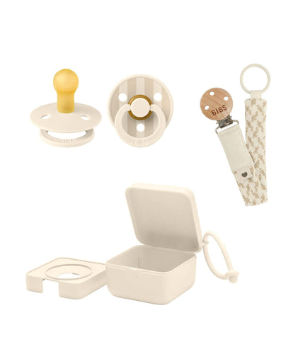 Bibs World Soothers BIBS Dummies Bundles (3 Pieces) – Ivory/Vanilla