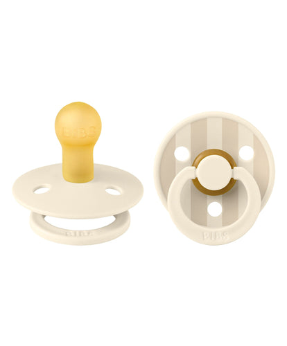 Bibs World Soothers BIBS Pacifier Studio Colour (2 Pack) Ivory/Vanilla