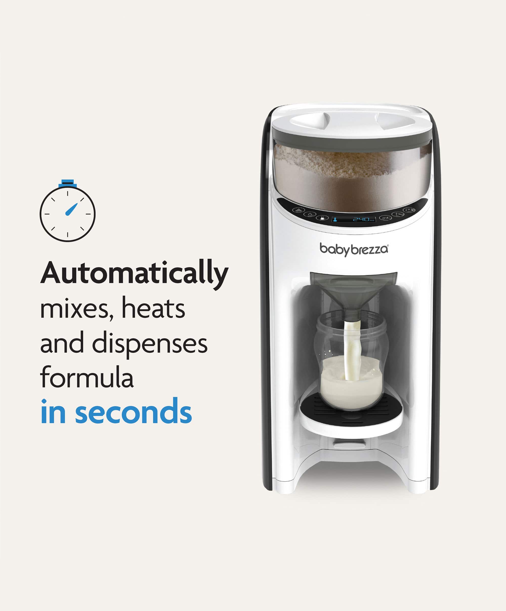 Baby Brezza Formula Pro Advanced - Black & White – Mamas & Papas IE