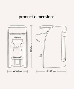 Brezza Baby Brezza Formula Pro Advanced - Black & White