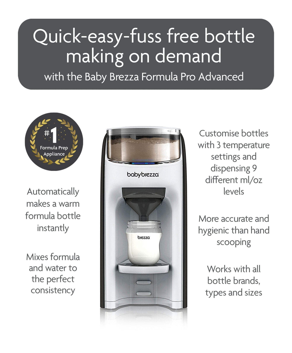 Brezza Bottle Feeding Baby Brezza Formula Pro &amp; Bottle Washer Pro Bundle - Black