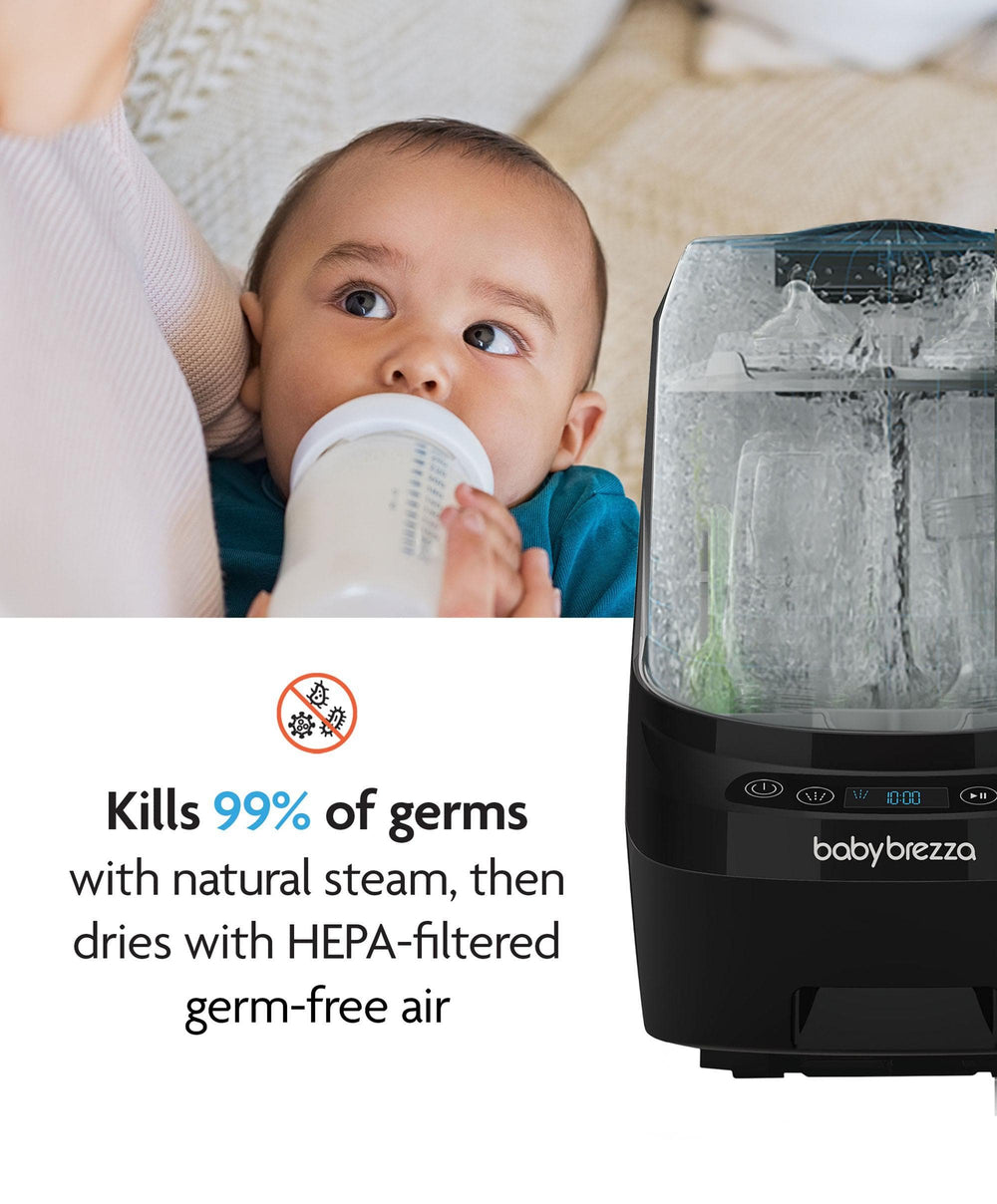 Brezza Bottle Feeding Babybrezza Bottle Washer Pro &amp;  Detergent Tablets - Black