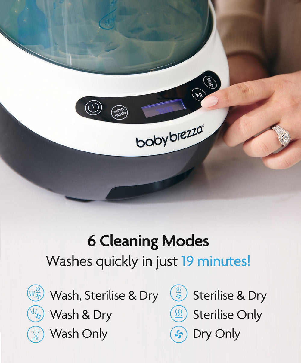 Brezza Bottle Feeding Babybrezza Bottle Washer Pro &amp;  Detergent Tablets - Black