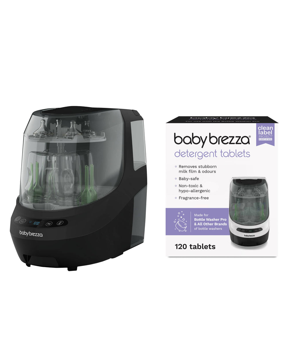Brezza Bottle Feeding Babybrezza Bottle Washer Pro &amp;  Detergent Tablets - Black
