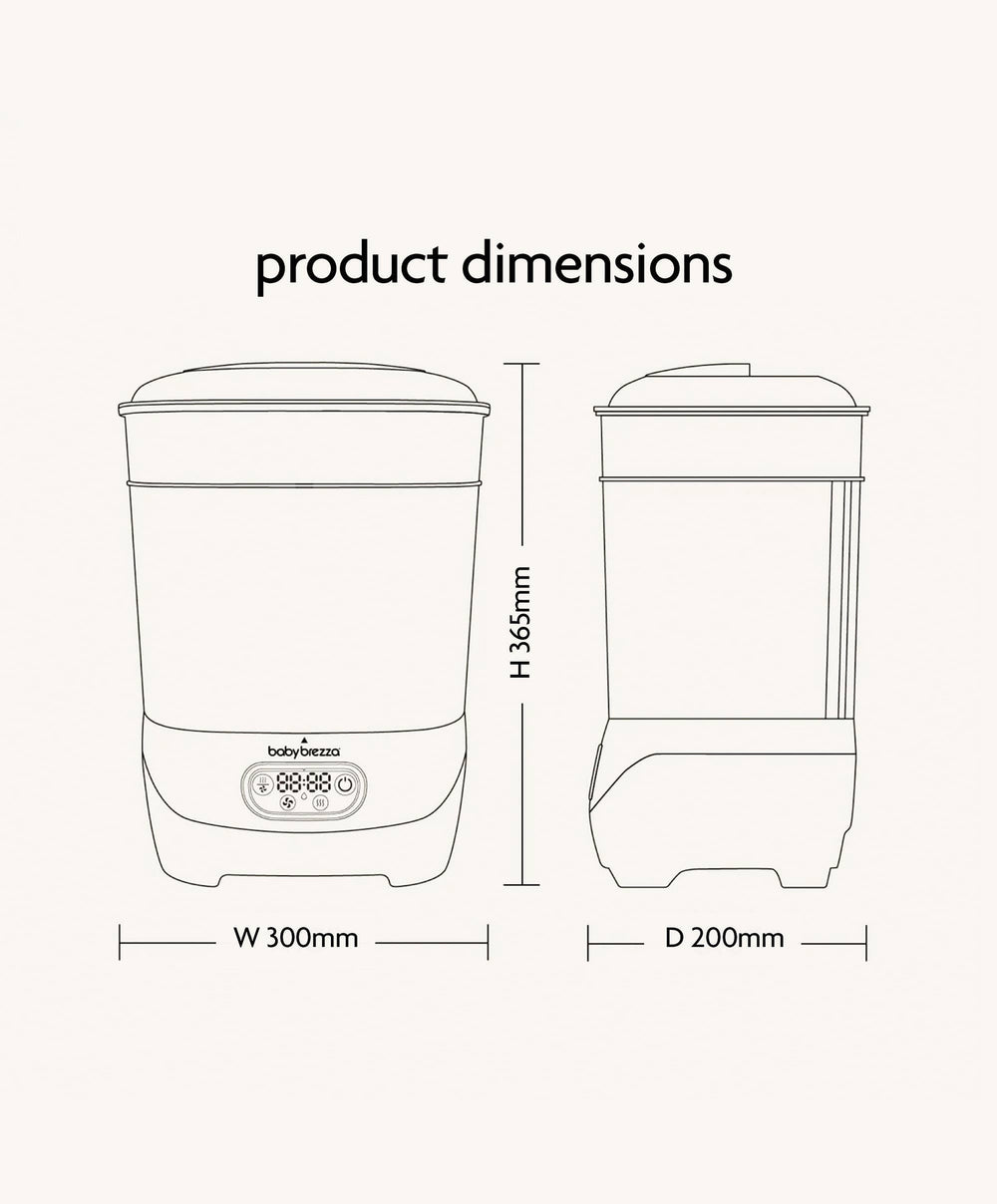 Brezza Bottle Feeding Babybrezza Steriliser Dryer Advanced - Black