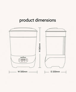 Brezza Bottle Feeding Babybrezza Steriliser Dryer Advanced - Black