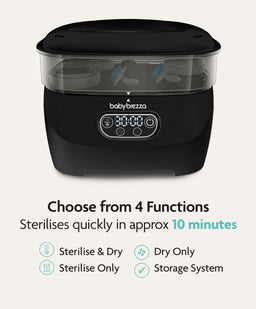 Brezza Bottle Feeding Babybrezza Steriliser Dryer Advanced - Black