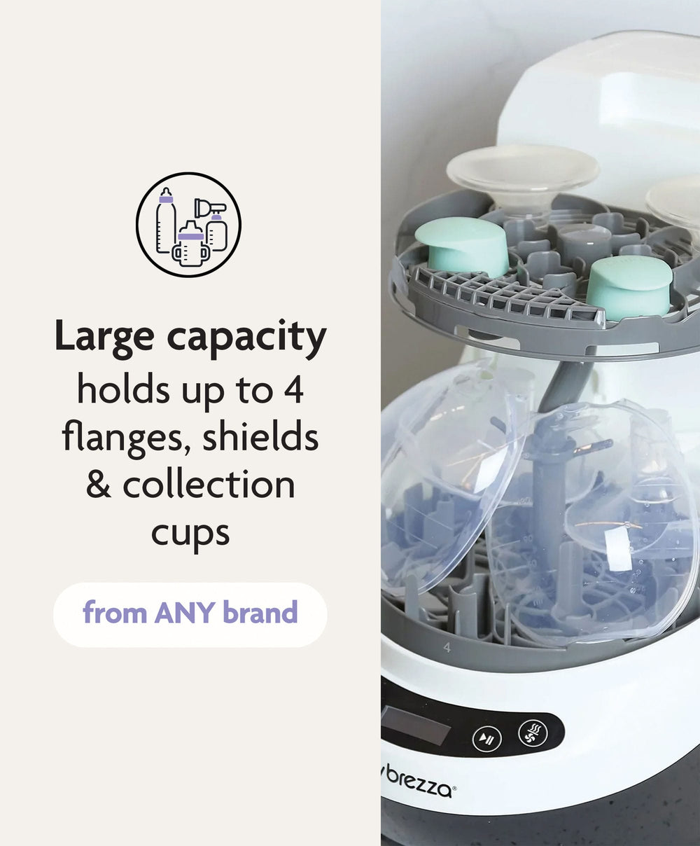 Brezza Breastfeeding Baby Brezza Bottle Washer Pro Breast Pump Rack - Grey
