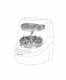 Brezza Breastfeeding Baby Brezza Bottle Washer Pro Breast Pump Rack - Grey