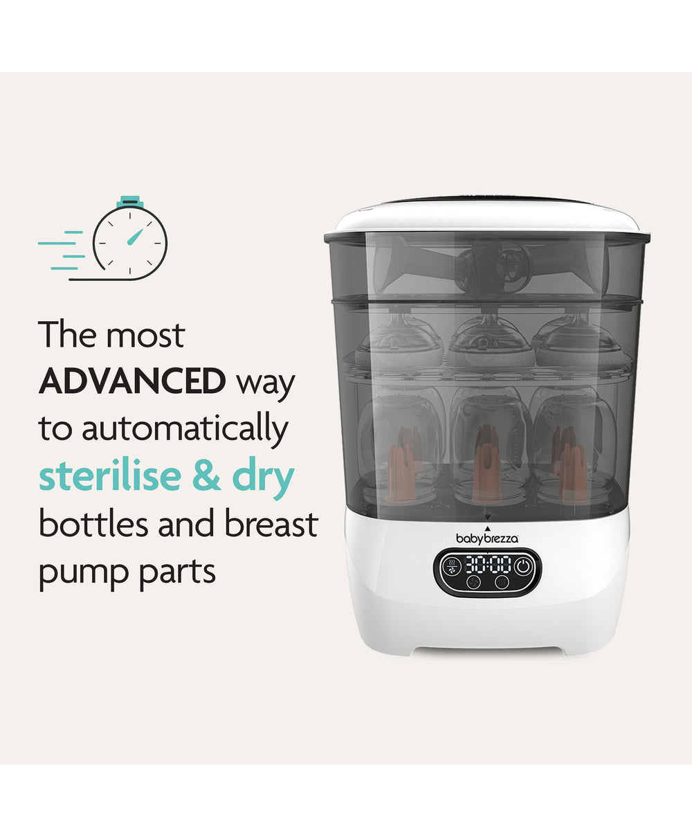 Brezza Sterilisers Baby Brezza Steriliser Dryer Advanced - Black &amp; White