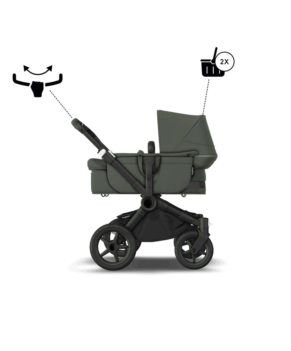 Bugaboo Bugaboo Donkey 5 Duo Essential Newborn Pushchair Bundle (7 Pieces) - Forrest Green