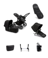 Bugaboo Bugaboo Donkey 5 Duo Essential Newborn Pushchair Bundle (7 Pieces) - Midnight Black
