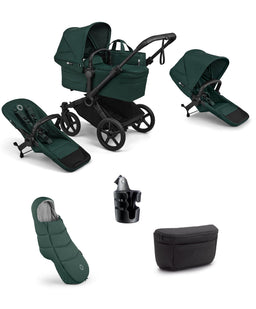 Bugaboo Bugaboo Donkey 6 Double Essential Pushchair Bundle (5 Pieces) - Fern Green
