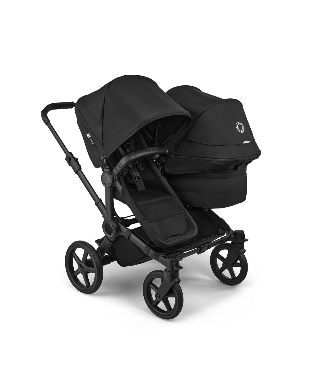 Bugaboo Bugaboo Donkey 6 Double Ultimate Pushchair Bundle With Cybex Cloud T i-Size Rotating Baby Car Seat &amp; Base (8 Pieces) - Heritage Black