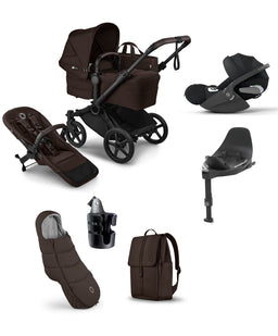 Bugaboo Bugaboo Donkey 6 Single Ultimate Bundle With Cybex Cloud T+ Car Seat & Base (7 Pieces) - Fern Green