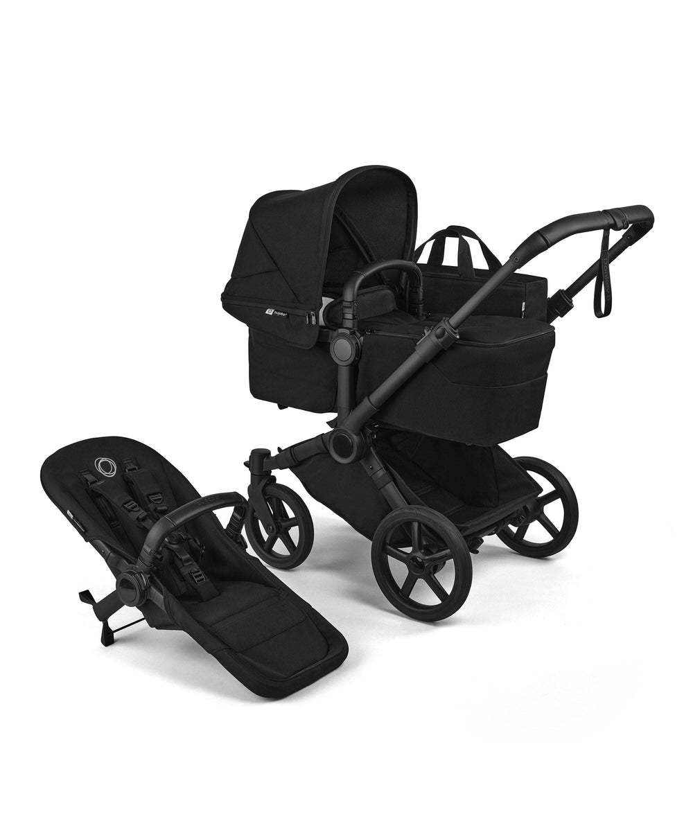 Bugaboo Bugaboo Donkey 6 Single Ultimate Pushchair Bundle With Cybex Cloud T+ Car Seat &amp; Base (7 Pieces) - Heritage Black