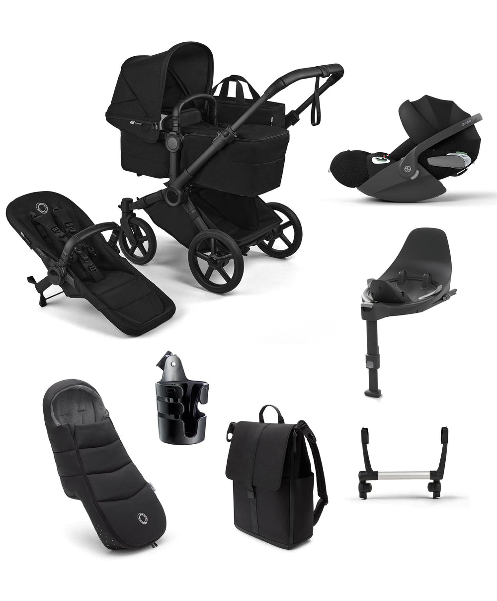 Bugaboo Bugaboo Donkey 6 Single Ultimate Pushchair Bundle With Cybex Cloud T i-Size Rotating Baby Car Seat (7 Pieces) - Heritage Black