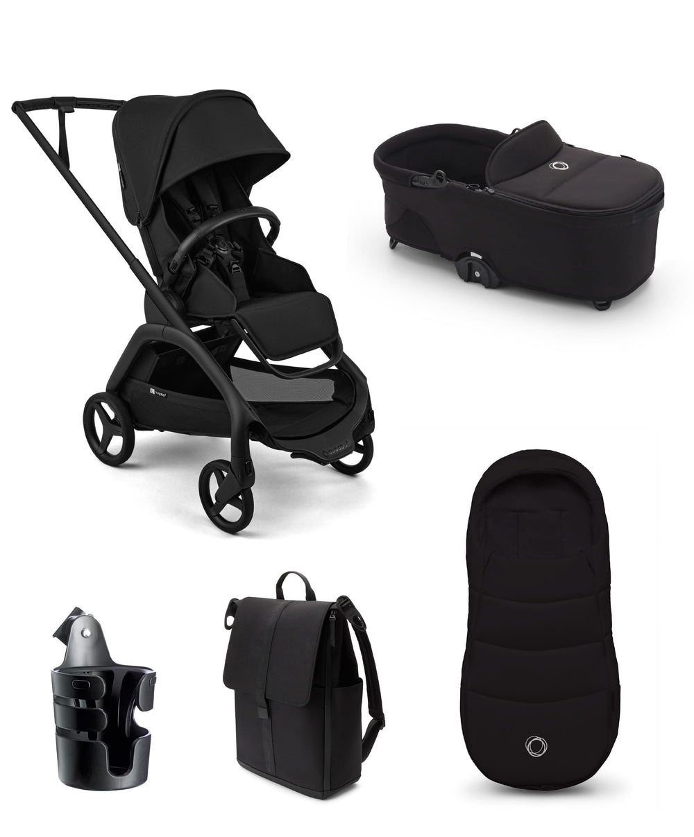 Bugaboo Bugaboo Dragonfly Plus Essential Pushchair Bundle (5 Pieces) - Black