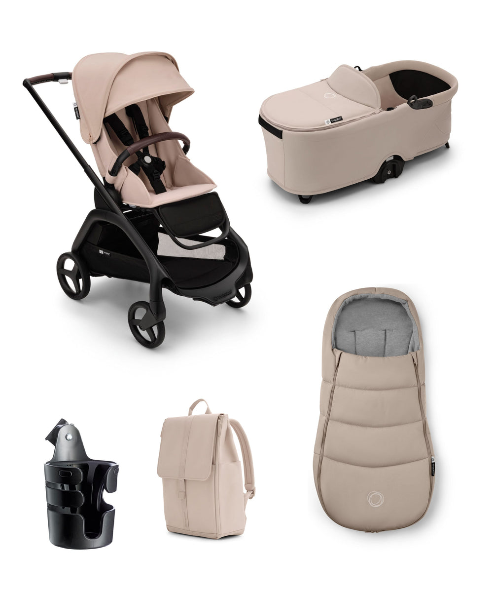 Bugaboo Bugaboo Dragonfly Plus Essential Pushchair Bundle (5 Pieces) - Desert Taupe